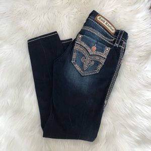 Rock Revival Vaness Skinny Rhinestones Jeans 27